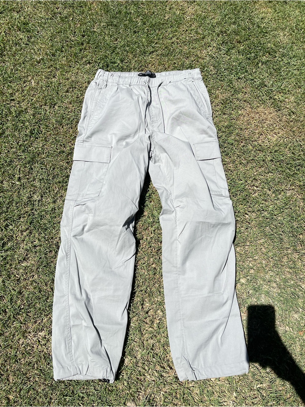 Hollister Casual Womens Light Gray Cargo Pants
